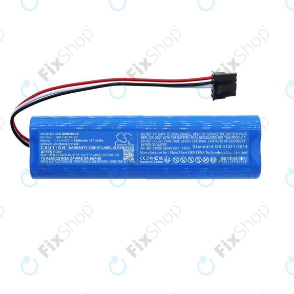 Μπαταρία για Xiaomi Mi Robot Vacuum Mop Pro (P), 2 (Mijia 2C), Viomi V2 Pro, Proscenic LDS M7, STYJ02YM, MH1-4S1P-SC, 14.4V, 2600mAh, HQ