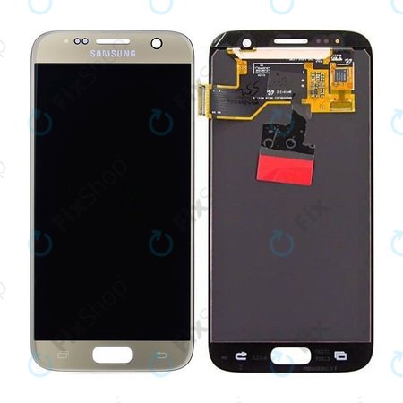 LCD Display με Touch Screen για Samsung S7 G930F | GH97-18523C | GH97-18761C | GH97-18757C | Gold | Service Pack