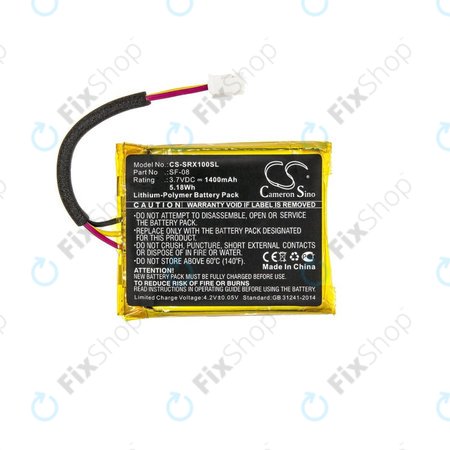 Μπαταρία για Sony SRS-XB10, SRS-XB12, WH-L600, 1400mAh, Li-Pol, 3.7V, SF-08, HQ