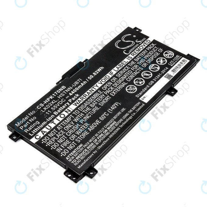 Μπαταρία για HP Pavilion X360 15-CR0001NM, 4400mAh, Li-Ion, 11.55V, LK03XL, HQ