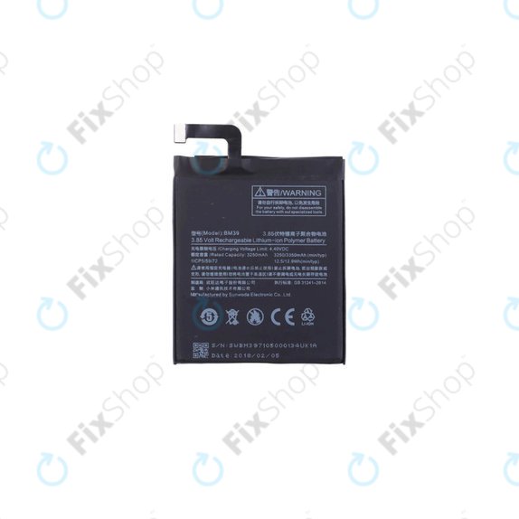 Μπαταρία για Xiaomi Mi6, BM39, 3350mAh