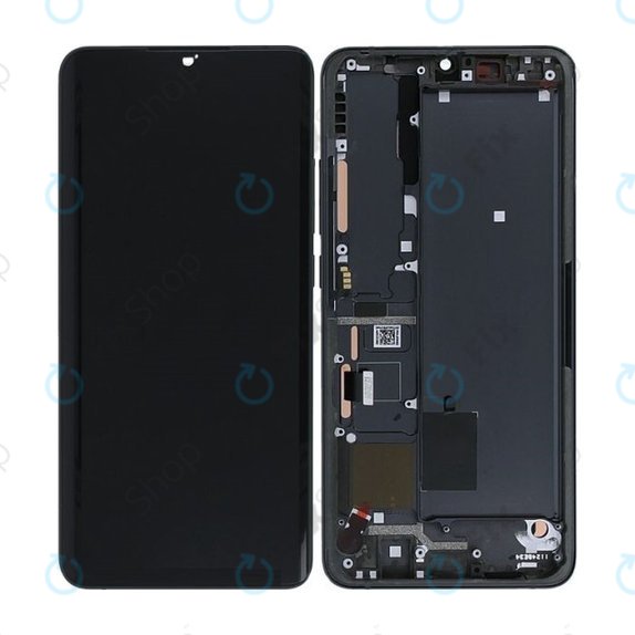 Συγκρότημα οθόνης για Xiaomi Mi Note 10, Mi Note 10 Pro, Midnight Black, Service Pack