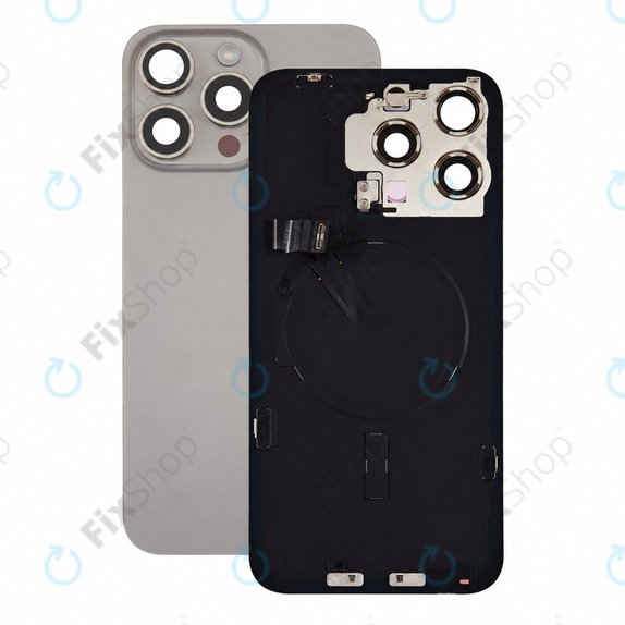 Γυαλί πίσω περιβλήματος για iPhone 15 Pro Max, Natural Titanium, Pulled A