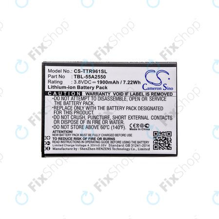 Μπαταρία για TP-Link M7350, 1900mAh, Li-ion, 3.8V, TBL-55A2550, HQ