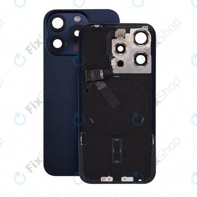 Γυαλί πίσω περιβλήματος για iPhone 15 Pro, Blue Titanium, Pulled A