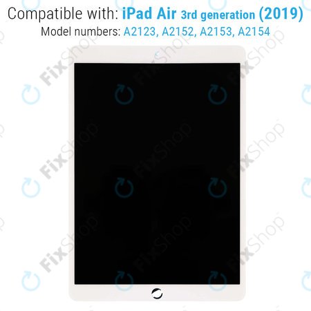 Οθόνη με οθόνη αφής για iPad Air (3rd Gen 2019), Λευκό, White, Refurbished