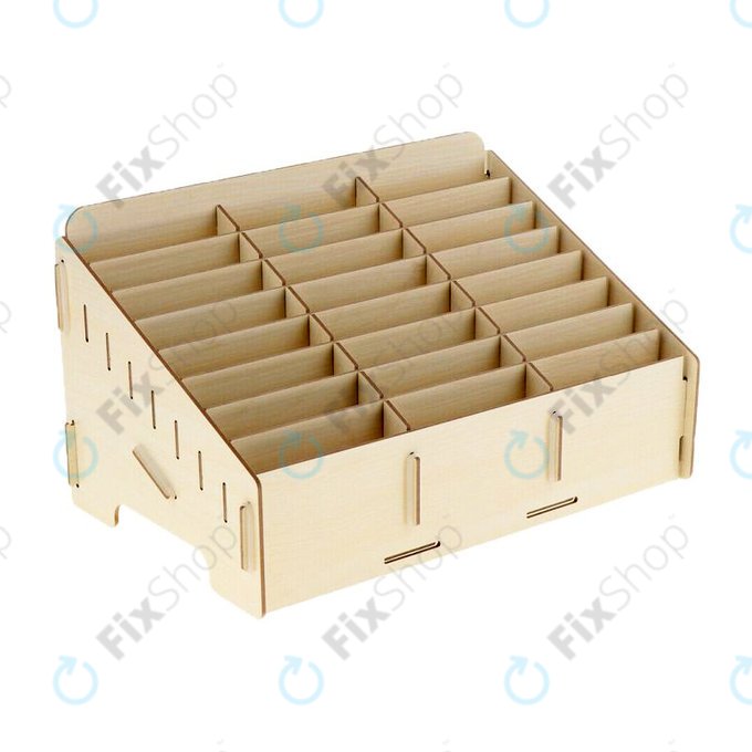 Universal ξύλινη βάση / οργανωτής για τηλέφωνα με 24 θήκες