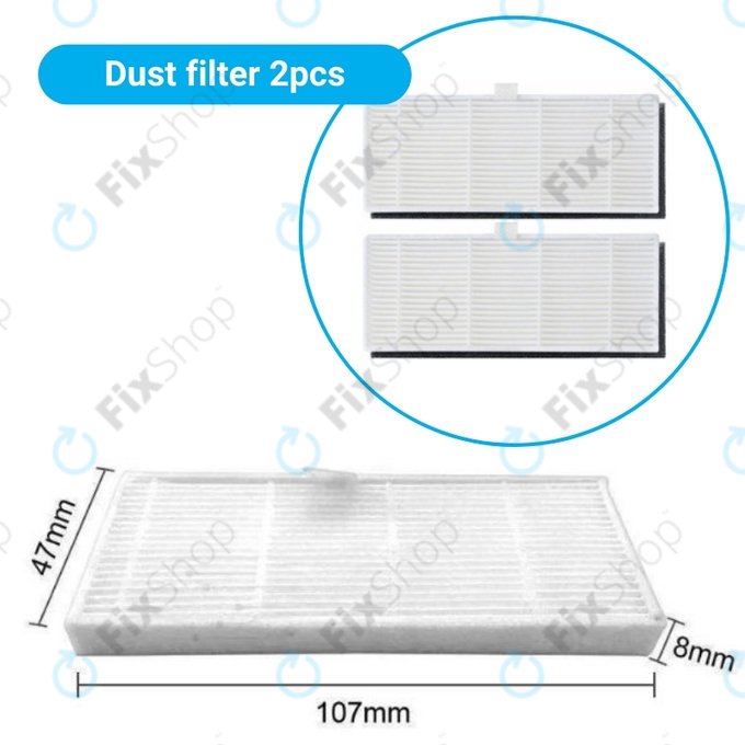 Standard Σετ (Μαύρο) για Xiaomi Viomi S9 | Lydsto R1 | Proscenic M7 Pro | M8 Pro | Μαύρο | Black