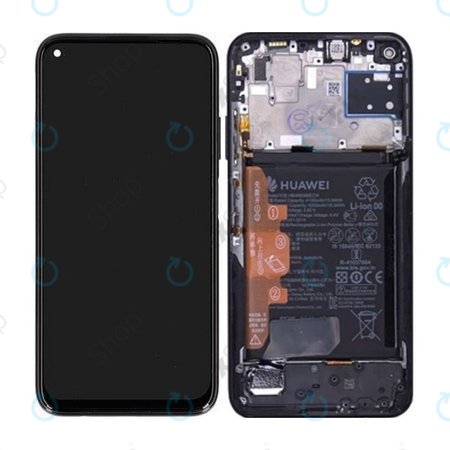 LCD Display Assembly με Battery για Huawei P40 lite | 02353KFU | Midnight Black | Service Pack