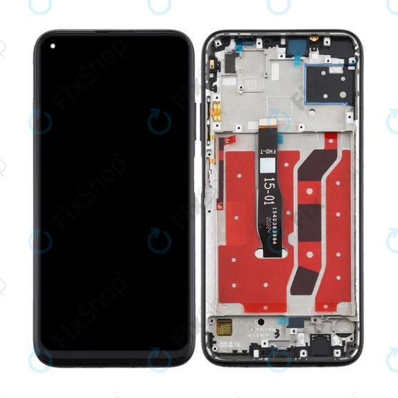 Συγκρότημα οθόνης για Huawei P40 Lite, Midnight Black, Aftermarket