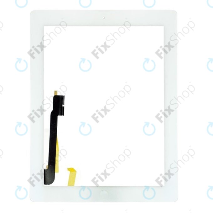 Οθόνη αφής με Home Button για iPad 3, iPad 4, Λευκό, White