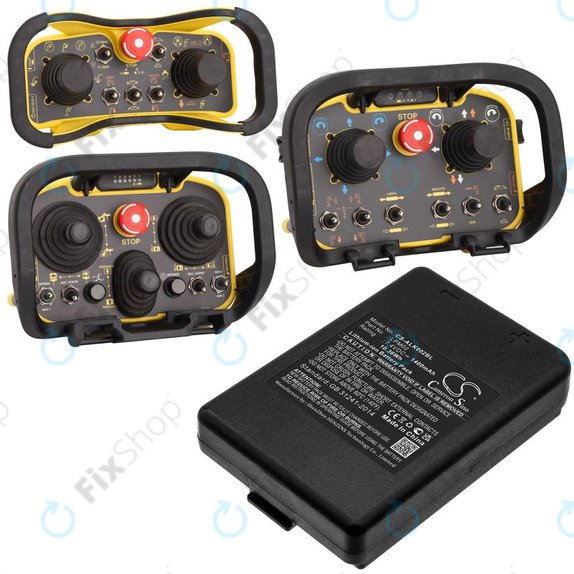 Μπαταρία για Autec Funkfernsteuerung Air, Modular AJM, 1400mAh, Li-Ion, 7.4V, LPM02, HQ