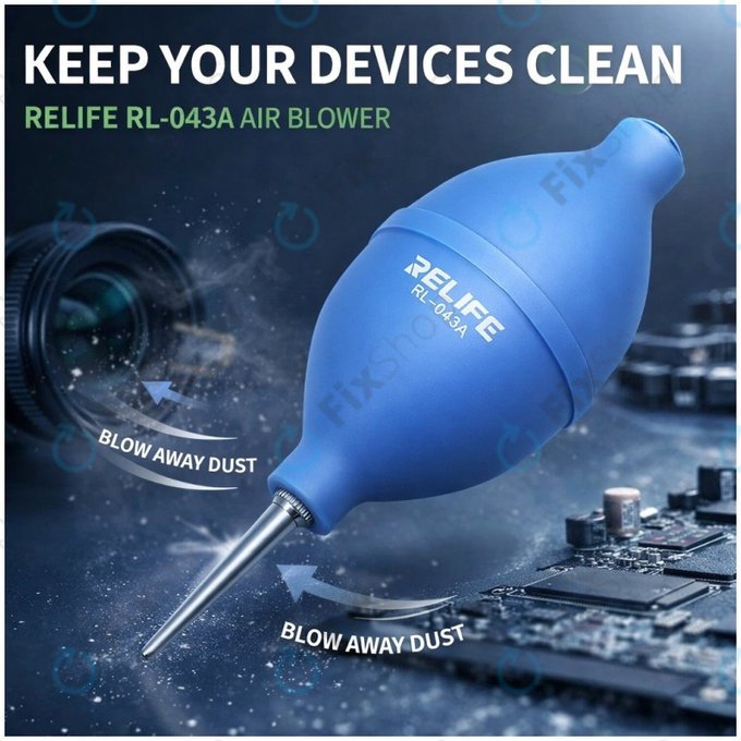 Φυσητήρας Αέρα Καθαρισμού Σκόνης 2in1 για Relife RL-043A | Μπλε | Blue