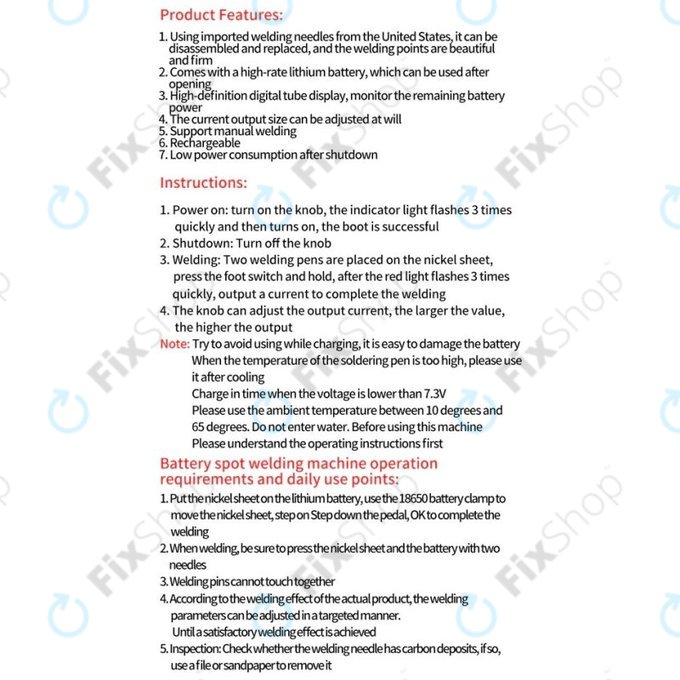 Κιτ Μίνι Μηχανής Συγκόλλησης Σημείου DIY (4000mAh) για Docreate HPSW 5000W