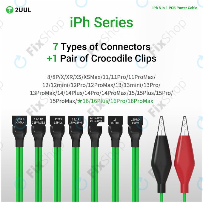 Καλώδιο τροφοδοσίας PCB για iPhone 8-16 Pro Max, 2UUL PW05