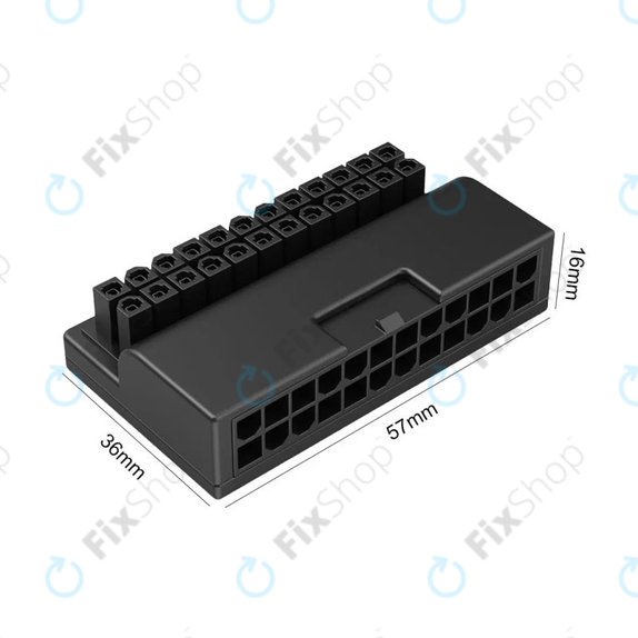 Αντάπτορας τροφοδοσίας ATX 24-pin 90° για μητρική πλακέτα