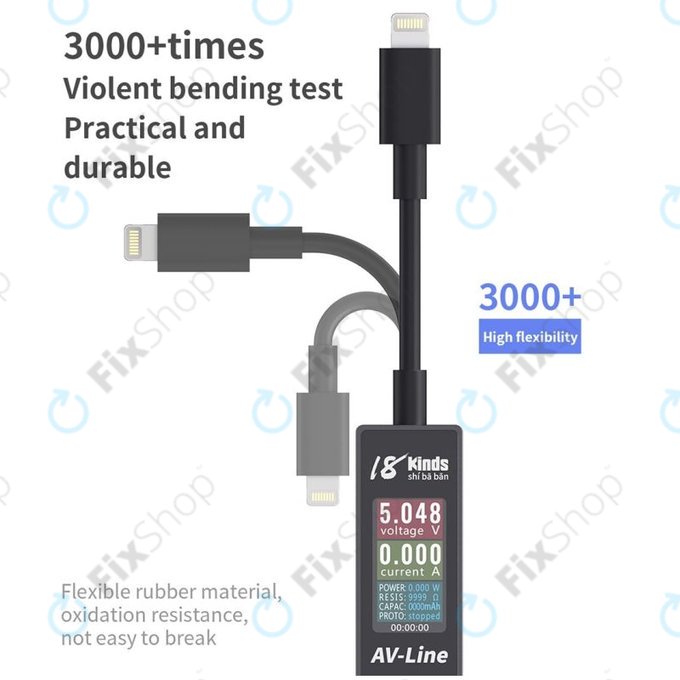 Καλώδιο Φόρτισης Έξυπνης Ανίχνευσης (Lightning - USB-A) για AV-Line