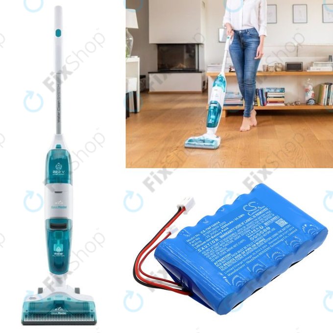 Μπαταρία για ETA Aquamaster 1230, Tineco iFloor Wet Dry Vacuum, 2500mAh, Li-Ion, 22.2V, 61SR18650-2200, HQ