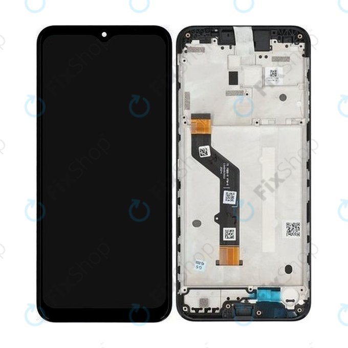 Συγκρότημα οθόνης για Motorola Moto G9 Play, Μαύρο, Black, Service Pack