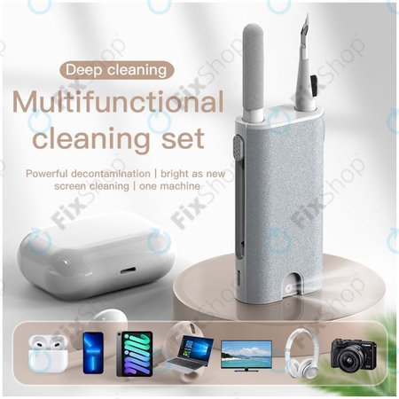 Πολυλειτουργικό Κιτ Βούρτσας Καθαρισμού Τηλεφώνου & Ακουστικών 5in1