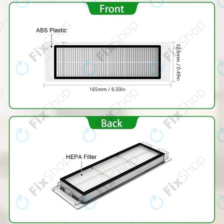 Φίλτρο Σκόνης (2τμχ) για Xiaomi Roborock S5 (Mijia 1S) | S5 Max | S6 | S6 MaxV | S6 Pure | E4 | E5 | Mi Robot Vacuum Mop 1S | Xiaowa E2 | E3 | Lite C10