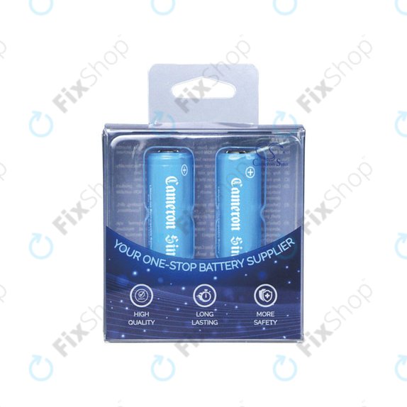 Επαναφορτιζόμενη μπαταρία, 2 τεμ, 650mAh, Li-ion, 3.7V, 14430, HQ