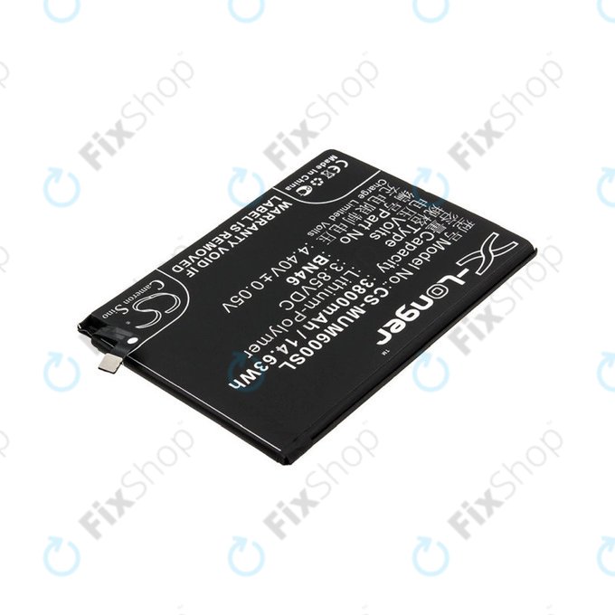 Μπαταρία για Xiaomi Redmi Note 8T, 3800mAh, Li-Pol, 3.85 V, BN46, HQ