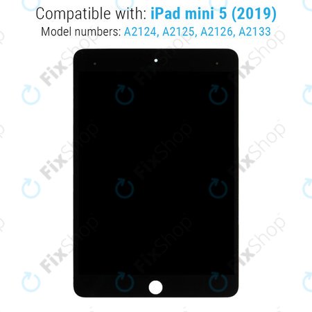 Οθόνη με οθόνη αφής για iPad Mini 5, Μαύρο, Black, Original Refurbished