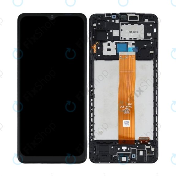 Συγκρότημα οθόνης για Samsung A12, A125F, Black, Aftermarket