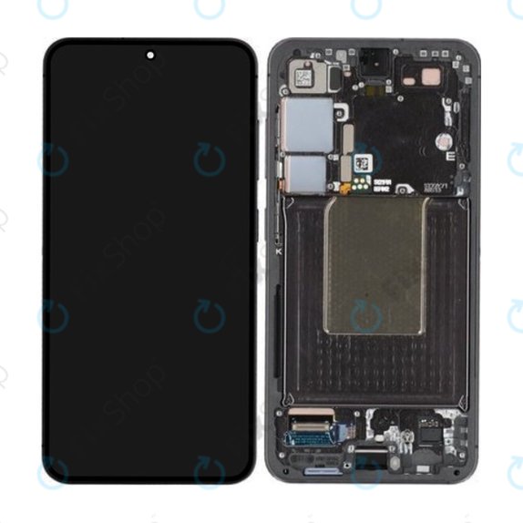 Συγκρότημα οθόνης για Samsung S24, S921B, Onyx Black, Service Pack