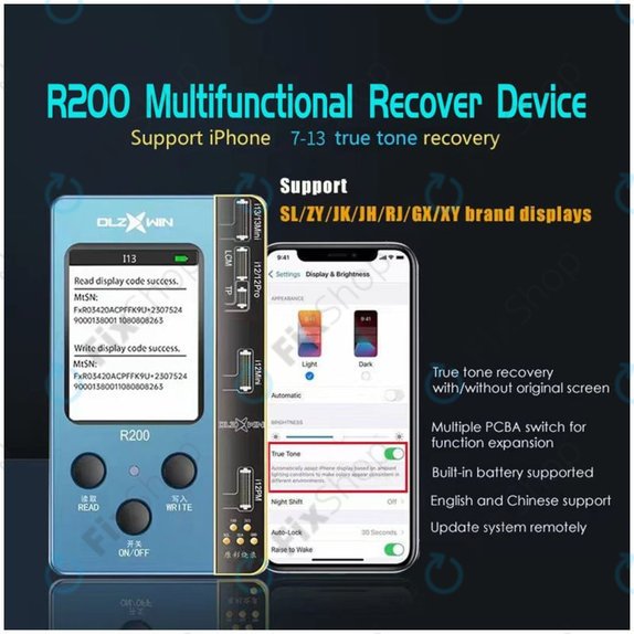 Προγραμματιστής Επαναφοράς True Tone για DLZ WIN - DL R200 | iPhone 8 - 13-series
