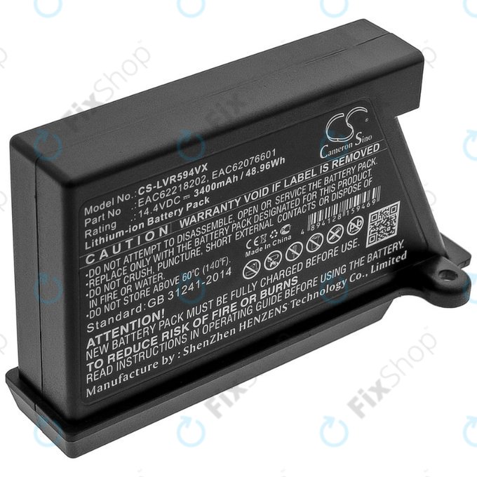LG HomBot-series, VR-series - Μπαταρία EAC62218202, EAC62076601 Li-Ion 14.4V 3400mAh HQ