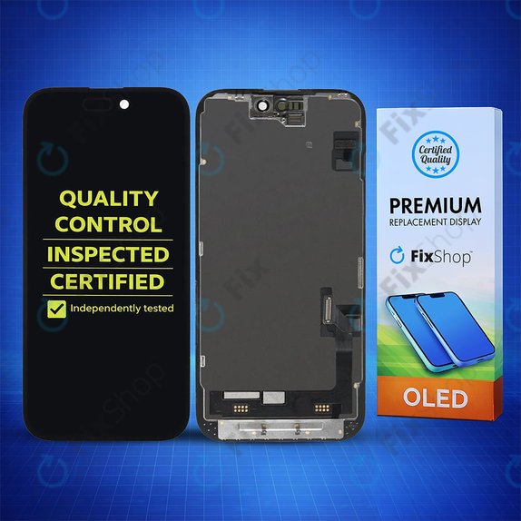 Οθόνη Hard OLED για iPhone 15, Αφής με πλαίσιο, FixPremium