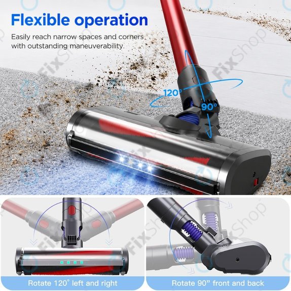Κεφαλή Δαπέδου με Φως LED για Dyson V-series | Outsize