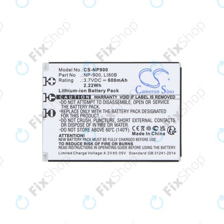 Μπαταρία για Agfa, Aosta, Avant, Benq, Minolta, Olympus, Polaroid, 600mAh, Li-Ion, 3.7V, Li-80B, HQ