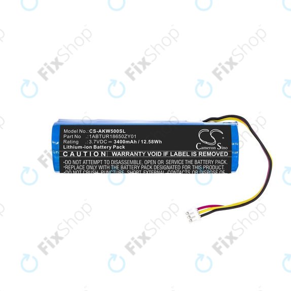 Μπαταρία για Akai 5000 Solo, Ewi 5000, 3400mAh, Li-Ion, 3.7V, 1ABTUR18650ZY01, HQ