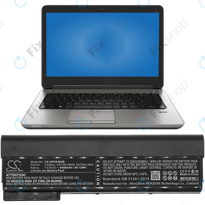 Μπαταρία για HP ProBook 640 G1, 650 G1, 655 G1, 645 G1, 8400mAh, Li-Ion, 10.8V, CA06XL, HQ