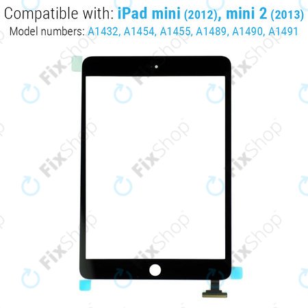 Οθόνη αφής για iPad Mini, Mini 2, Μαύρο, Black