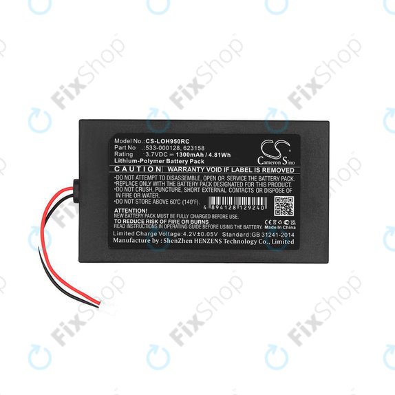 Μπαταρία για Logitech Harmony 9, 1300mAh, Li-Pol, 3.7V, 533-000128, HQ