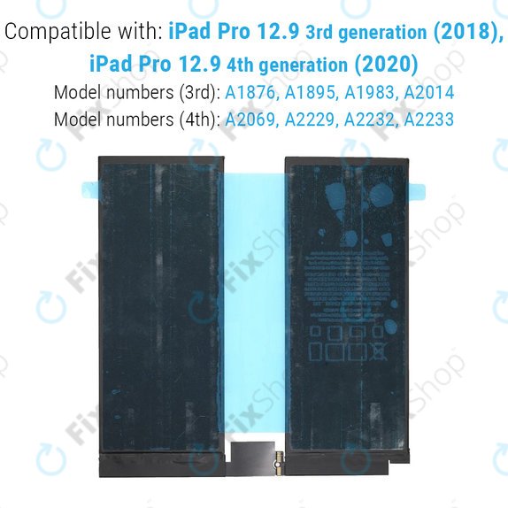 Μπαταρία για iPad Pro 12.9" (3rd Gen 2018, 4th Gen 2020), 9720mAh