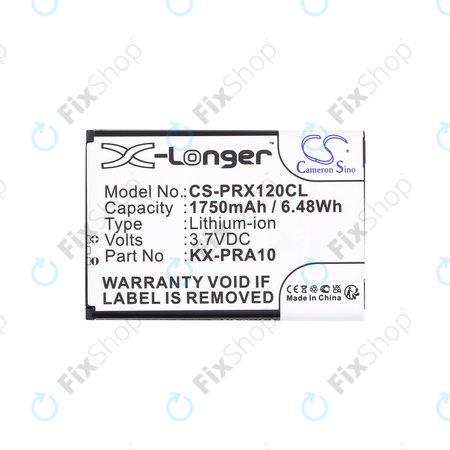 Μπαταρία για Panasonic KX-PRX110, 120, 150, 1750mAh, Li-Ion, 3.7V, KX-PRA10, HQ