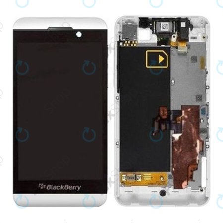 Συγκρότημα οθόνης για Blackberry Z10, Λευκό, White, 3G, Aftermarket