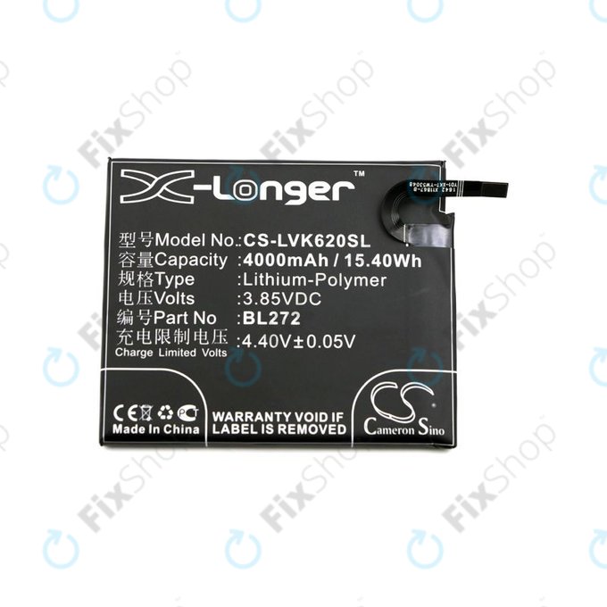 Μπαταρία για Lenovo K6 Power, 4000mAh, Li-Pol, 3.85V, BL272, HQ