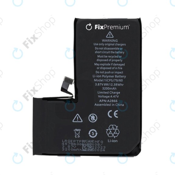 Μπαταρία για iPhone 14 Pro, A2866, 3200mAh, FixPremium
