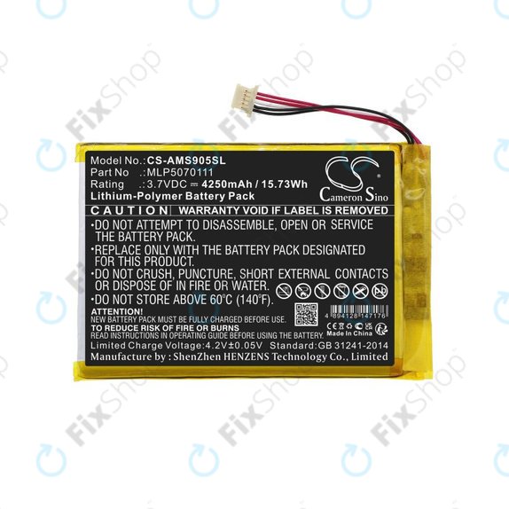 Μπαταρία για Autel MaxiSys Mini, MaxiIM IM508, MS905, 4250mAh, Li-Pol, 3.7V, MLP5070111, HQ