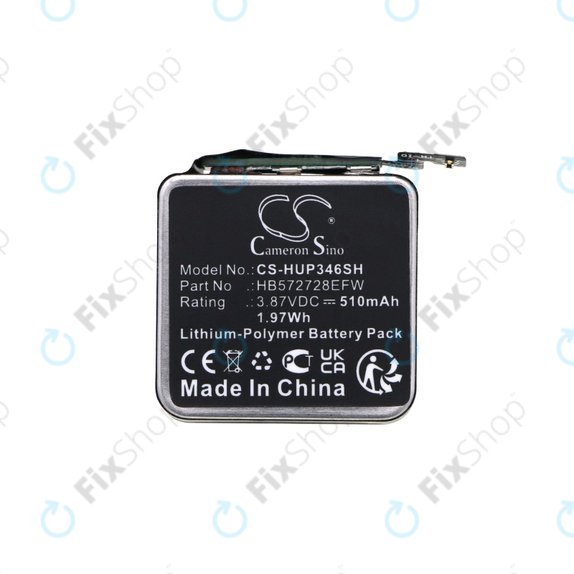 Μπαταρία για Huawei Watch GT3 Pro 46mm, 510mAh, Li-Pol, 3.87V, HB572728EFW, HQ
