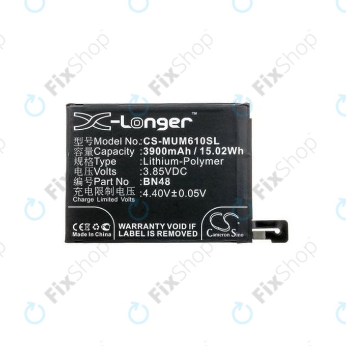 Μπαταρία για Xiaomi Redmi Note 6 Pro, BN48, 3900mAh, HQ