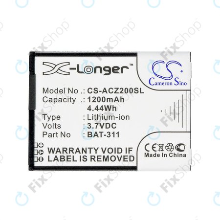 Μπαταρία για Acer Liquid Z200, BAT-311, Li-ion, 3.7V, 1200mAh, HQ