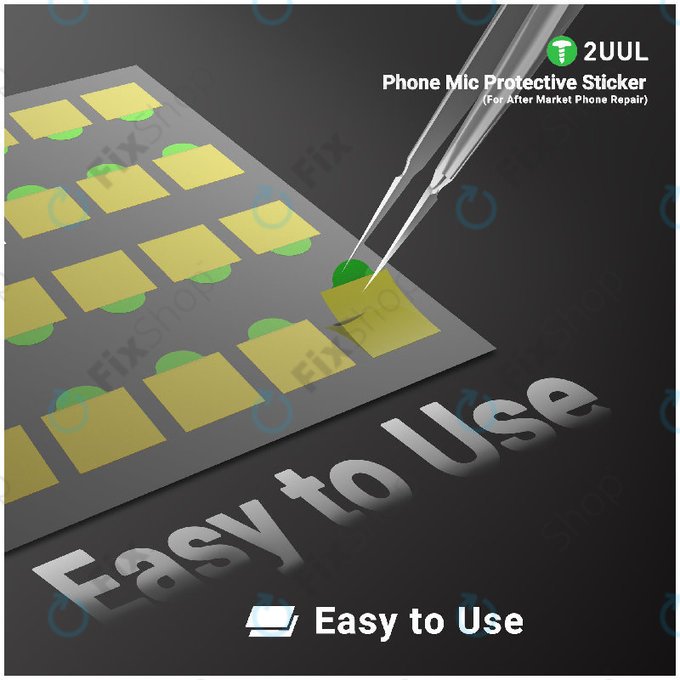 Προστατευτικά αυτοκόλλητα μικροφώνου τηλεφώνου, 2UUL DA32, 500τμχ/πακέτο