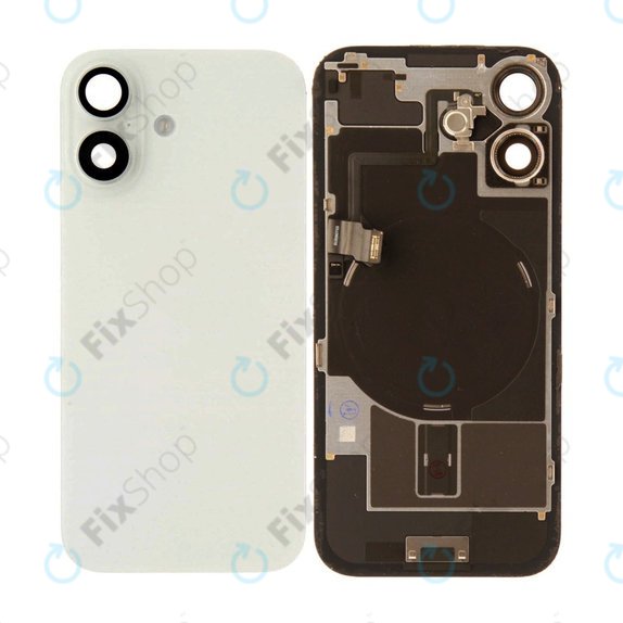 Γυαλί πίσω περιβλήματος για iPhone 17, White, Pulled A